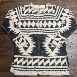 Anthology Black and White Knit Cardigan